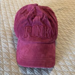 PINK Victoria’s Secret Baseball Hat OS Maroon